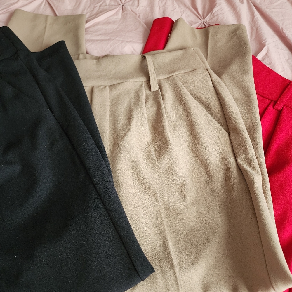 3 Pairs Pencil Dress Pants